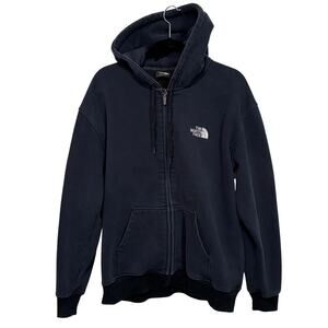 The North Face Hoodie Mens XL Black Full Zip Sweatshirt Fleece Outdoor Casual